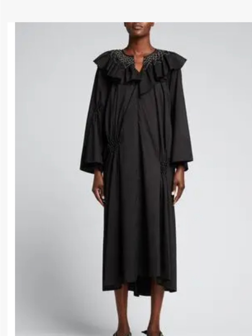 NWT TIBI Emma smocked dress, size 2 - Picture 3 of 8